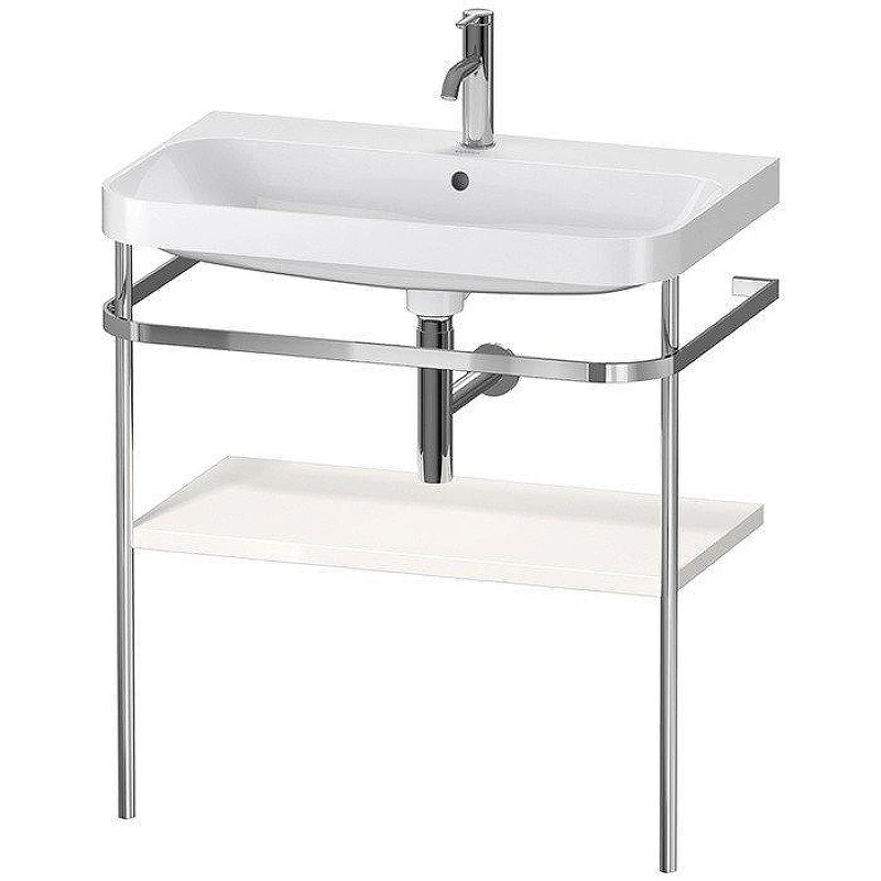 Консоль с раковиной Duravit Happy D.2 Plus 80 HP4837O2222 цвет Хром Белый