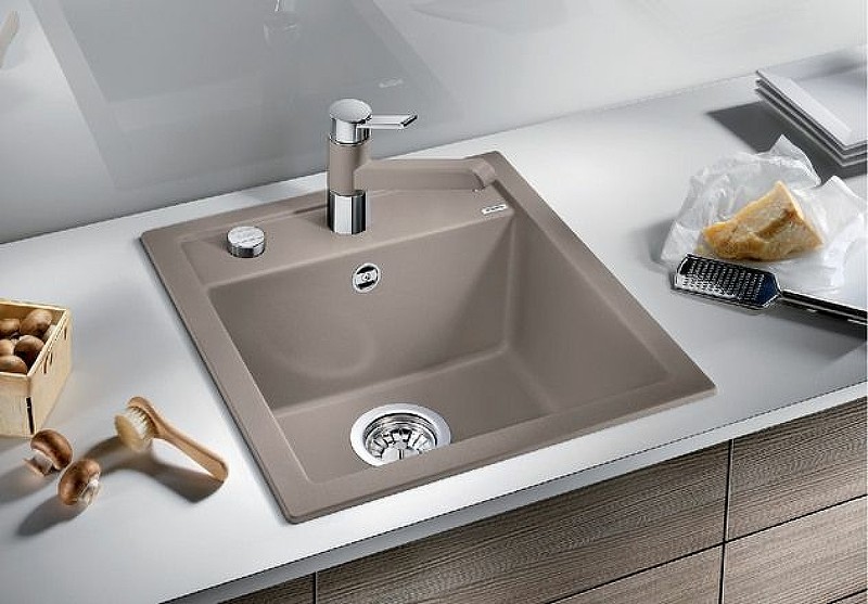 Кухонная мойка Blanco Dalago 45 518846 Темная скала искусственный камень (литьевой мрамор) встраиваемый