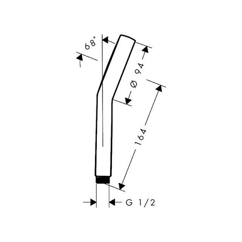 Ручной душ Hansgrohe Activera Select S 28033670 цвет Черный матовый