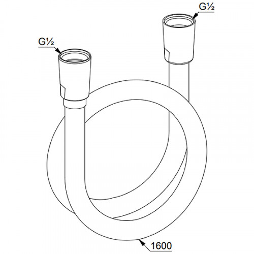 Душевой шланг Kludi Supra 6107291-00 Белый Хром пластик