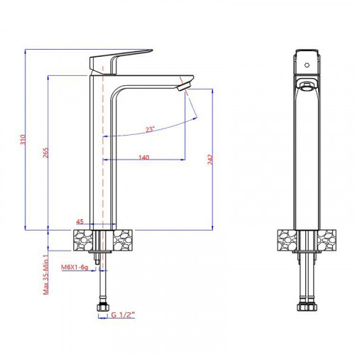 Смеситель для раковины Paini Viva Style P4YO205LL Черный матовый
