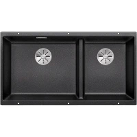 Кухонная мойка Blanco Subline 480/320-U 523584 Антрацит искусственный камень (литьевой мрамор) встраиваемый