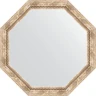 Зеркало Evoform Octagon 73х73 BY 3759 в багетной раме - Прованс с плетением 70 мм стекло