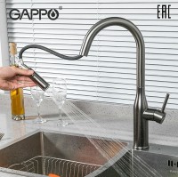 Смеситель для кухни Gappo G4398-41 Оружейная сталь нержавеющая сталь
