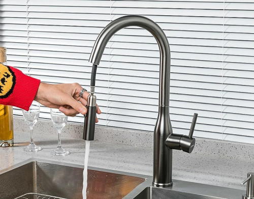 Смеситель для кухни Gappo G4398-41 Оружейная сталь нержавеющая сталь