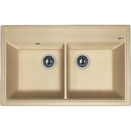 Кухонная мойка Florentina Липси-820 20.370.E0820.107 Песочная искусственный камень (литьевой мрамор) встраиваемый