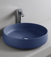 Раковина-чаша Artceram Cognac 48 COL002 16 00 Blu zaffiro фарфор накладная