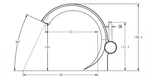 Смеситель для раковины Black&White Gravity GF-7106-BG 7106BG цвет Золото брашированное