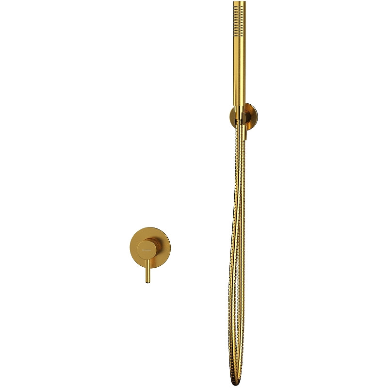 Смеситель для душа Whitecross Y brushed gold YSET02GLB Брашированное золото латунь встраиваемый