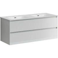 Тумба под раковину Sancos Cento 120 CN120-2W подвесная Белый глянец МДФ / ЛДСП