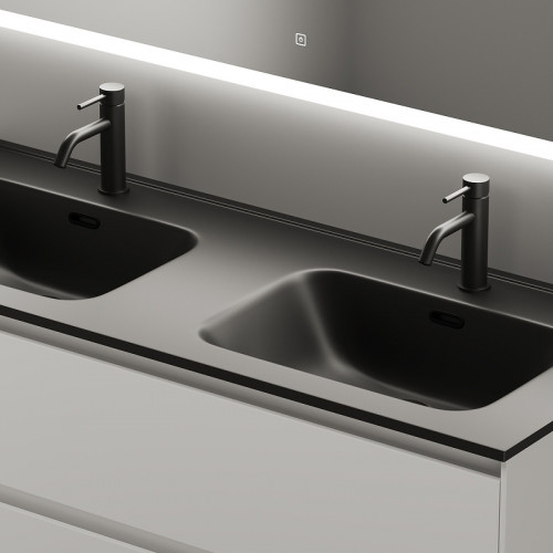 Тумба под раковину Sancos Cento 120 CN120-2W подвесная Белый глянец МДФ / ЛДСП