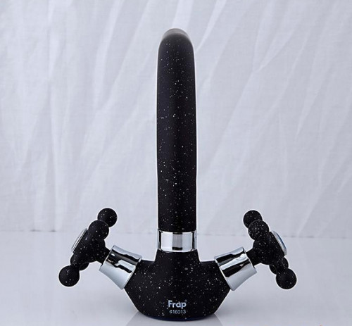 Смеситель для кухни Frap H5408 F5408-7 Черный матовый