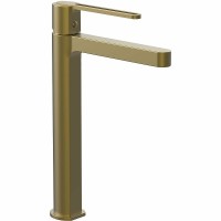 Смеситель для раковины Vincea Rondo VBF-1R2BG Брашированное золото латунь