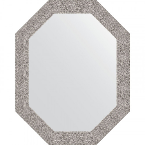 Зеркало Evoform Octagon 76x96 BY 7188 в багетной раме - Чеканка серебряная 90 мм стекло