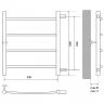 Водяной полотенцесушитель Melodia della vita Classica 50x60x1 П4 MTRCA5060bk Черный
