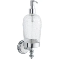 Дозатор для жидкого мыла Boheme Vogue Bianco 10147 Хром