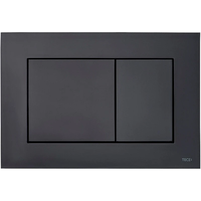 Комплект унитаза CeramaLux 2197 с инсталляцией Tece Now 9400414 с сиденьем Микролифт и Черной матовой клавишей смыва фаянс подвесной