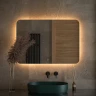 Зеркало Defesto Opti 100x70 DF 2819SH с подсветкой 32W-3000К/Сенсорный выключатель/Теплый белый свет