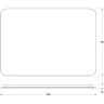 Зеркало Defesto Opti 100x70 DF 2819SH с подсветкой 32W-3000К/Сенсорный выключатель/Теплый белый свет
