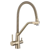 Смеситель для кухни Fmark FS0762C-V2 цвет Золото матовое