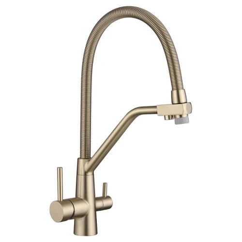 Смеситель для кухни Fmark FS0762C-V2 цвет Золото матовое