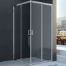 Душевой уголок Veconi Rovigo RV-11 80x80 RV11-80-01-C5 профиль Хром стекло прозрачное