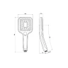 Ручной душ Olive's D172LED с дисплеем цвет Хром