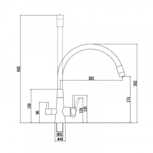 Смеситель для кухни Fmark FS1062-W цвет Белый