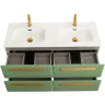 Тумба под раковину Cezares Eco-Cer-N 120 ECO-CER-N-1200-4C-SO-2-PS-P подвесная Фисташковый Софт без ручек МДФ / ЛДСП