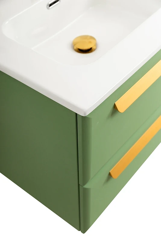Тумба под раковину Cezares Eco-Cer-N 120 ECO-CER-N-1200-4C-SO-2-PS-P подвесная Фисташковый Софт без ручек МДФ / ЛДСП