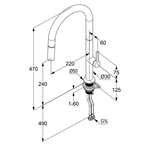 Смеситель для кухни Kludi Aurea 558520575 цвет Хром
