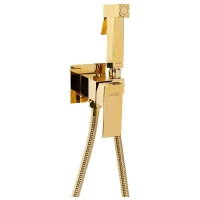 Гигиенический душ со смесителем Hansberge Cubito H3077GO цвет Золото глянцевое