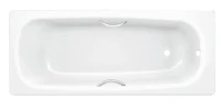 Стальная ванна BLB Universal HG 170x70 B70HTH001 handles цвет Белый с отверстиями под ручки, с шумоизоляцией