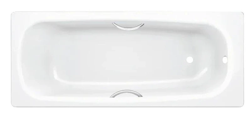 Стальная ванна BLB Universal HG 170x70 B70HTH001 handles цвет Белый с отверстиями под ручки, с шумоизоляцией