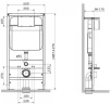 Инсталляция Logan Oval 299420 для унитаза с клавишей смыва цвет Хром