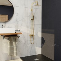 Душевая система RGW Shower Panels SP-31G 51140131-06 Золото латунь на стену