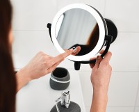 Косметическое зеркало Ridder Shuri О3211510 с подсветкой с увеличением Черное