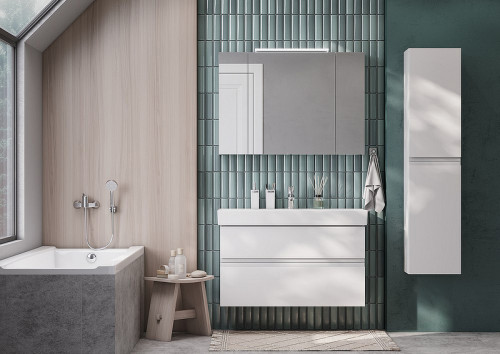 Тумба под раковину Roca Oleta 100 A857641806 подвесная Белый глянец