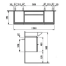 Тумба под раковину Laufen Palace New 120 4.0130.2.075.475.1 подвесная Белая глянцевая