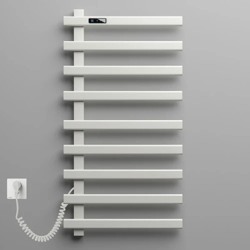 Электрический полотенцесушитель Black&White N-355W 48x92 355WI Белый матовый нержавеющая сталь