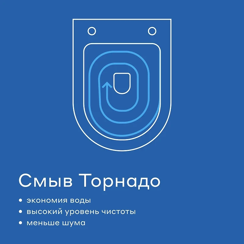 Унитаз Pragma Ryld 901855.RLD1.GWWT.003-2 подвесной цвет Белый глянцевый с сиденьем Микролифт