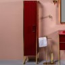 Шкаф пенал Boheme Armadi Art Monaco 35 L 868-RG-L Бордо глянец Золото МДФ / ЛДСП