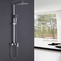 Душевая система Abber Daheim AF8220 Хром латунь на стену