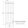Электрический полотенцесушитель Melodia della vita Etude Electro Ferrum 100х21 П4 MTREEF10021bk Черный