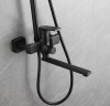 Душевая система Frap H71-6 F2471-6 Черная матовая латунь на стену