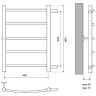 Водяной полотенцесушитель Melodia della vita Classica 40x60x1 П5 MTRCA4060 Полированная сталь