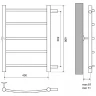 Водяной полотенцесушитель Melodia della vita Classica 40x60x1 П5 MTRCA4060 Полированная сталь