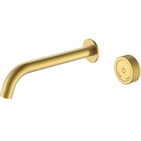 Смеситель для раковины Boheme Tech 158/2-MG Золото матовое латунь встраиваемый