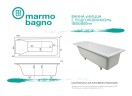 Ванна из литьевого мрамора Marmo Bagno Ницца 180x80 MB-NP180-80 без гидромассажа