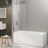 Шторка на ванну Berges River S 90х145 065012 профиль Хром стекло прозрачное
